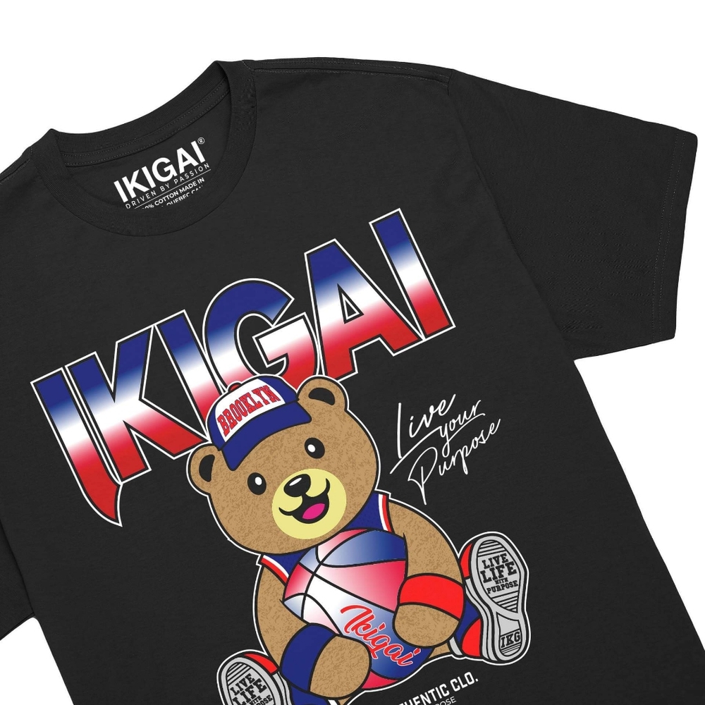 Teddy bear baskteball graphic tee